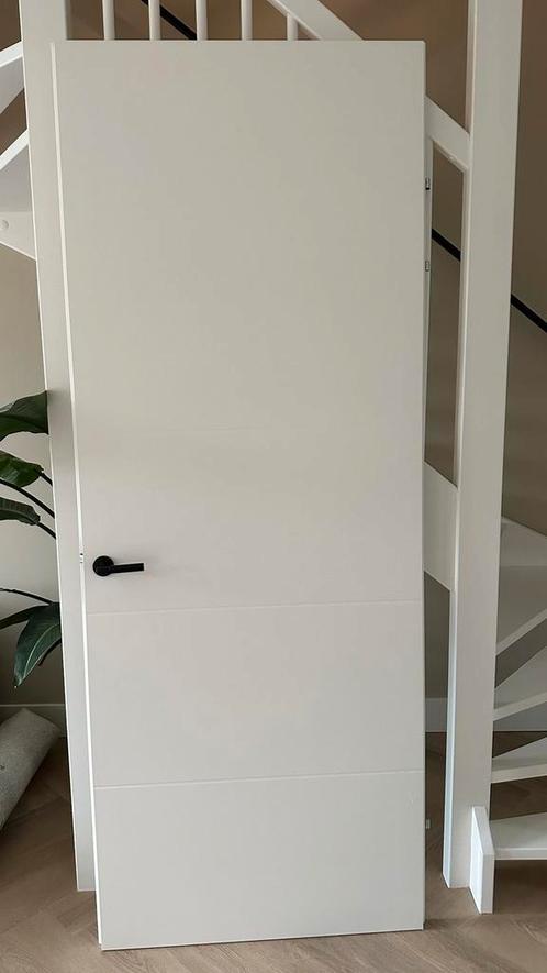 Witte opdekdeur van Arne & Bodil, Doe-het-zelf en Verbouw, Deuren en Horren, Zo goed als nieuw, Binnendeur, 215 cm of meer, 80 tot 100 cm