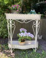 Brocante metalen rek - plantenrek - badkamerrek, Ophalen