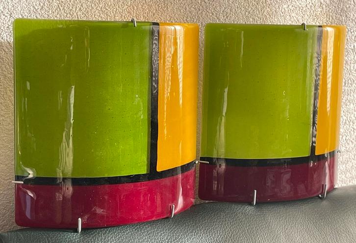 Twee zeer fraaie Uno/Metalarte wandlampen, Antiek en Kunst, Antiek | Lampen, Ophalen