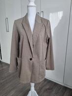 Beige geruite blazer - Maat 42 (L), Kleding | Dames, H&M, Beige, Maat 42/44 (L), Ophalen of Verzenden