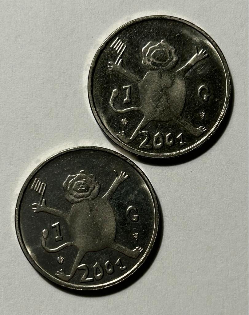 Loeki Gulden 2001, Postzegels en Munten, Munten | Nederland, Losse munt, 1 gulden, Koningin Beatrix, Ophalen of Verzenden