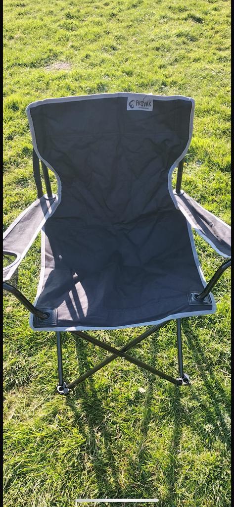 Froyak - Opvouwbare campingstoel, Caravans en Kamperen, Kampeermeubelen, Zo goed als nieuw, Campingstoel, Ophalen of Verzenden