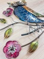 Metalen Uil Wanddecoratie - 41x45cm, Tuin en Terras, Dierenbeeld, ., Ophalen of Verzenden, Zo goed als nieuw