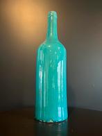 Sier fles, Huis en Inrichting, Woonaccessoires | Vazen, Ophalen, Blauw, Minder dan 50 cm, Glas