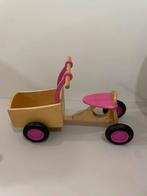 Houten Roze Loopfietsje Bakfiets, Ophalen, Gebruikt