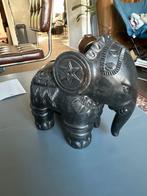 Antieke Olifant Spaarpot klei, Ophalen of Verzenden