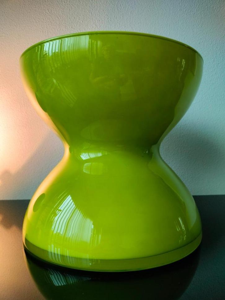 Ikea Vaas Anne Nilsson Diabolo Groen Stockholm 1990, Antiek en Kunst, Antiek | Glas en Kristal, Ophalen of Verzenden