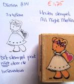 Dieren 834 Houten stempel, Hobby en Vrije tijd, Stempelen, Ophalen of Verzenden, Gebruikt, Houten stempel