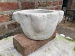 Oude hardstenen vijzel, mortier, morser, Ophalen of Verzenden