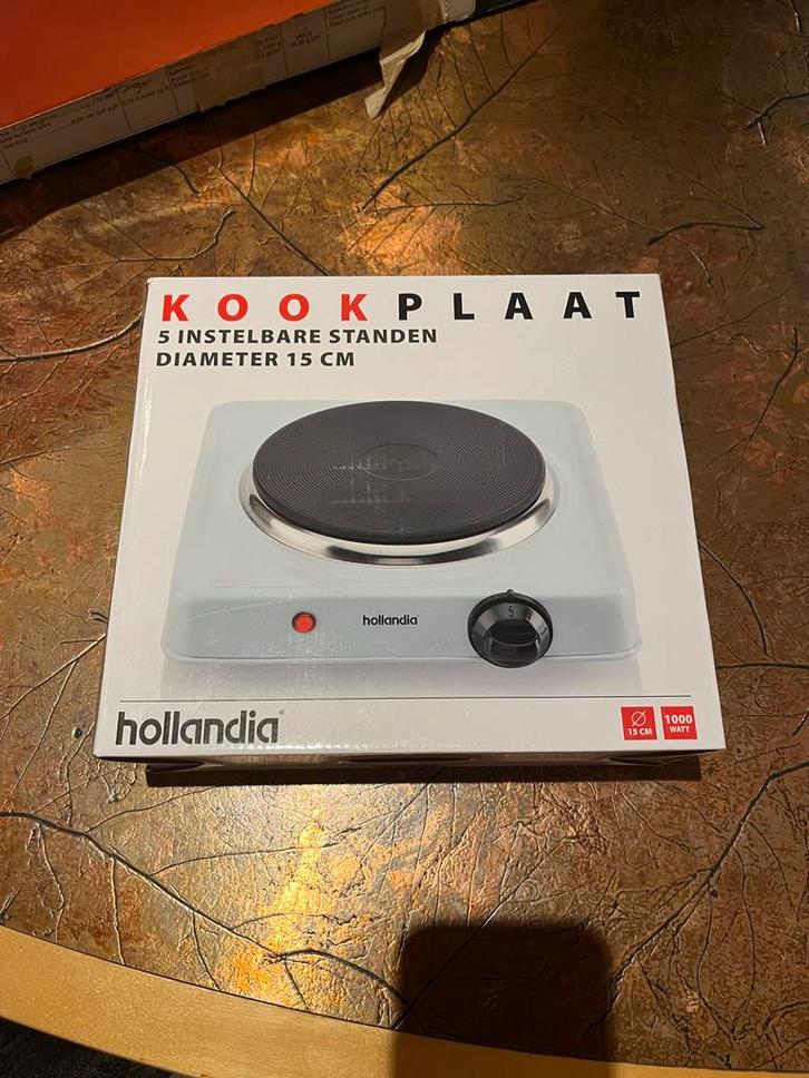 Hollandia Kookplaat - Nieuw in doos!, Witgoed en Apparatuur, Kookplaten, Nieuw, Vrijstaand, Elektrisch, 3 kookzones of minder