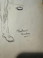 Roland Coudon 1897-1954 zeldzame pen tekening - Rare Pen and, Antiek en Kunst, Ophalen of Verzenden