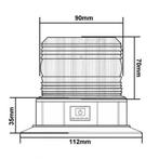 Zwaailicht zwaailamp led met accu en magneet R65., Verzenden