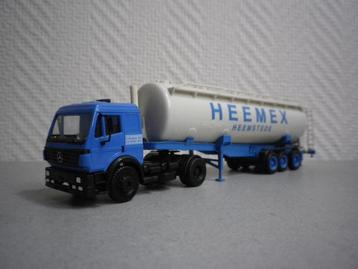 Herpa Mercedes sk 94, silotrailer Heemex Heemstede beschikbaar voor biedingen