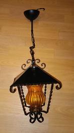Hal lamp smeedijzer vintage, Antiek en Kunst, Ophalen of Verzenden