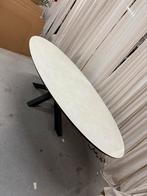 240 x 110 cm ovale betonlook beige creme eettafel, Ophalen, 100 tot 150 cm, 200 cm of meer, Zo goed als nieuw