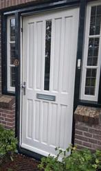 Hardhouten Voordeur voor goed bod is reeds gedemonteerd, Doe-het-zelf en Verbouw, Deuren en Horren, Ophalen, Gebruikt, 80 tot 100 cm