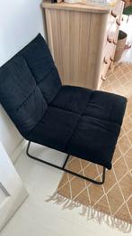 Zwarte fauteuil, Huis en Inrichting, Ophalen, Zo goed als nieuw, Eenpersoons, Minder dan 150 cm