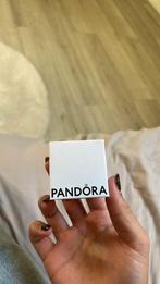 Pandora ring groot hart, Ophalen of Verzenden, Zo goed als nieuw, 17 tot 18, Met edelsteen