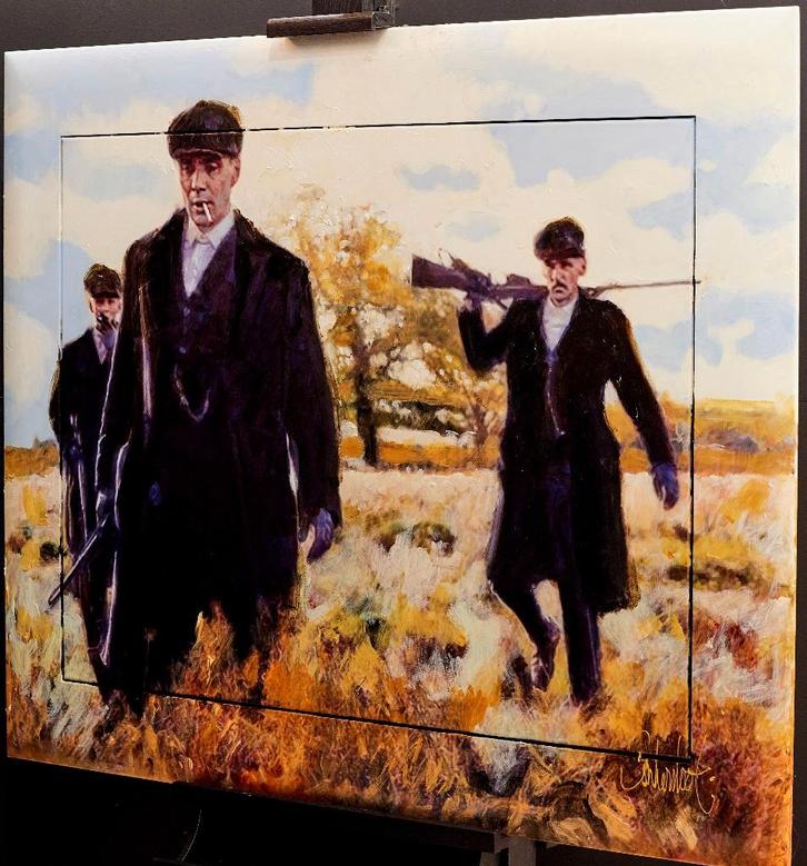 Peter donkersloot - film sterren godfather, scarface, Antiek en Kunst, Kunst | Schilderijen | Klassiek, Verzenden