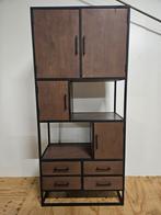 Vakkenkast 90 cm breed kleur walnoot, Huis en Inrichting, Ophalen, ., 150 tot 200 cm, 25 tot 50 cm