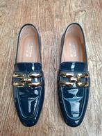 Loafers, Marcos Nalini, donkerblauw, lakleer, maat 38, zgan, Kleding | Dames, Schoenen, Blauw, Instappers, Marcos Nalini, Ophalen of Verzenden