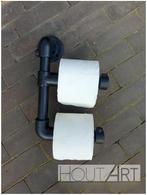 WCRolhouder steigerbuis dubbel zwart, Zwart, Overige typen, Info@hout-art.nl, Nieuw