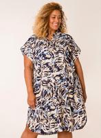 Blauw/beige jurk Teuny van Yesta Maat 50 (2), Kleding | Dames, Grote Maten, Nieuw, Blauw, Jurk, Ophalen of Verzenden