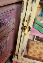 Shabby/Ibiza/Vitrinekastje/Kastje/Kast, Antiek en Kunst, Curiosa en Brocante, Ophalen