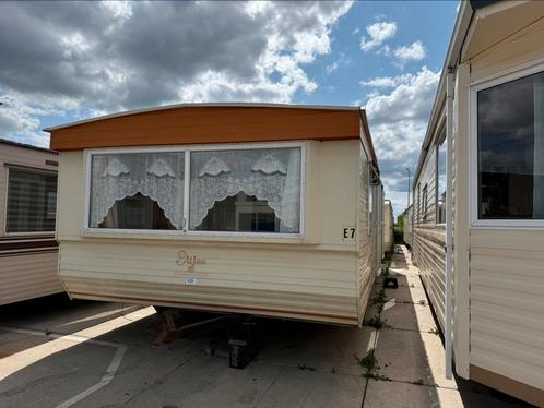 Atlas luxe 370x10.50 /3SLK /Douche/wc + Gebracht, Caravans en Kamperen, Stacaravans, Ophalen of Verzenden