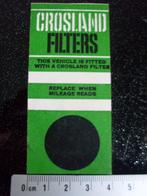 sticker crosland filters this vehicle is fotted with, Verzenden, Zo goed als nieuw, Merk