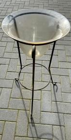 plantenbak van glas en ijzer, Ophalen, Minder dan 30 cm, Rond, Zo goed als nieuw