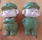 Dragon Ball Z, Oolong (in Mao-kostuum) 2x plastic poppetje, Ophalen of Verzenden