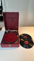 Vintage portable Paillard grammofoon - 1940/50, Audio, Tv en Foto, Platenspelers, Ophalen, Gebruikt, Platenspeler, Overige merken