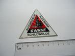 sticker oud Schildwolde KWANT Autobedrijf retro glans auto, Verzamelen, Stickers, Overige typen, Zo goed als nieuw, Verzenden