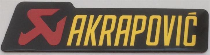Akrapovic aluminium uitlaatplaatje #1, Motoren, Accessoires | Stickers, Verzenden