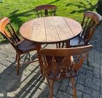 4x antieke Engelse Windsor houten stoelen 19e eeuw, Ophalen