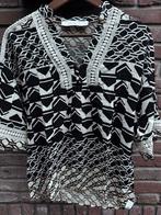 NUKUS Blouse Zwart/Wit - Maat XS, Zwart, Ophalen of Verzenden, Zo goed als nieuw, Maat 34 (XS) of kleiner