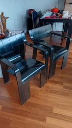 Stripchair 4 x stoel, zwart, Gijs Bakker, Huis en Inrichting, Stoelen, Ophalen, Zo goed als nieuw, Zwart