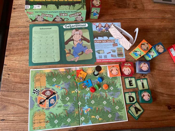 Horen Zien Zwijgen Bordspel, Hobby en Vrije tijd, Gezelschapsspellen | Bordspellen, Zo goed als nieuw, Drie of vier spelers, Ophalen of Verzenden