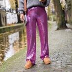 Harper & yve roze pailletten glitter broek L, Kleding | Dames, Harper & Yve, Lang, Maat 42/44 (L), Ophalen of Verzenden