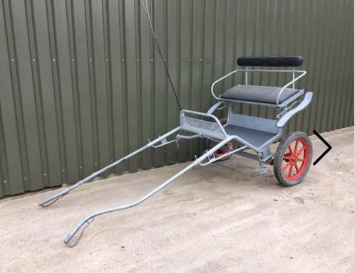 Tweewieler/ Sulky voor grote pony/klein paard gegalvaniseerd, Dieren en Toebehoren, Rijtuigen en Koetsen