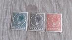 Ned.  Serie  1924,  NVPH  nrs.  136-138,  PF., Postzegels en Munten, Verzenden, T/m 1940, Postfris