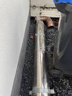 Dubbelwandige kachelpijp 2m, Ophalen, Gebruikt