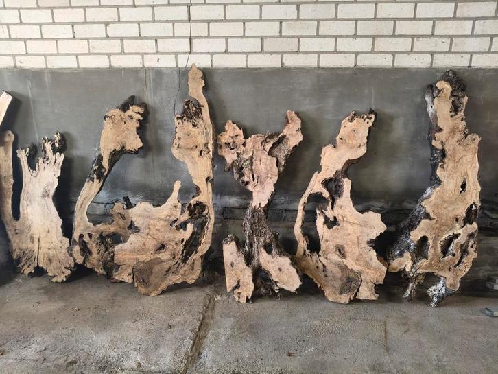 Schaaldelen Olijfhout Olive wood epoxy kunst uniek planken, Doe-het-zelf en Verbouw, Hout en Planken, Nieuw, Plank, Overige houtsoorten