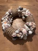 Prachtige zelfgemaakte schelpen krans, Huis en Inrichting, Woonaccessoires | Kransen, Ophalen of Verzenden, Nieuw