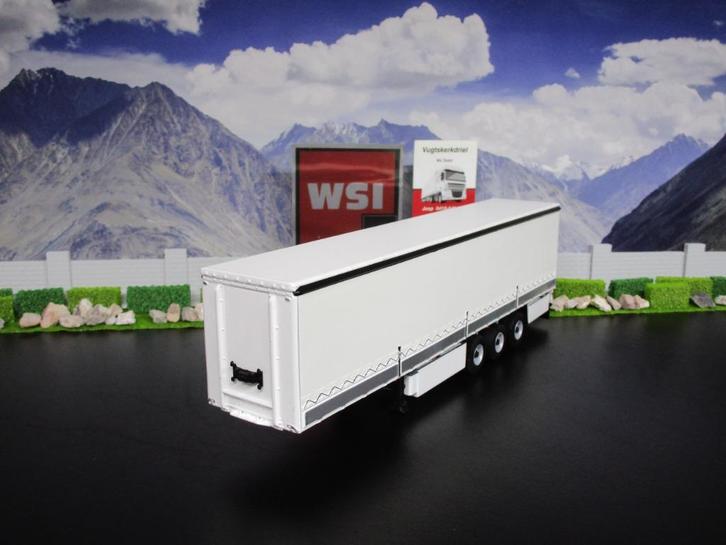 Wsi White Line 03-1073, Schuifzeilen Oplegger & Kleppen 3as., Hobby en Vrije tijd, Modelauto's | 1:50, Nieuw, Bus of Vrachtwagen