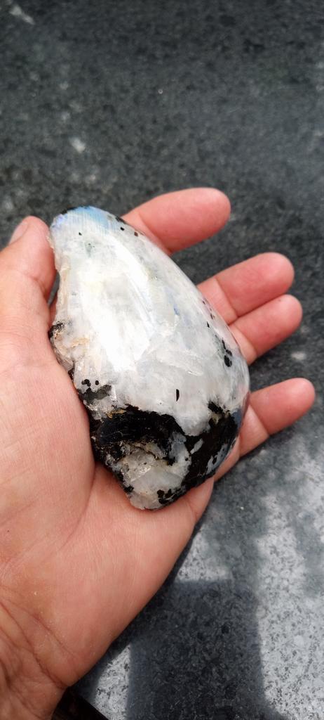 Ruwe maansteen, Verzamelen, Mineralen en Fossielen, Mineraal, Ophalen of Verzenden