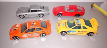 vintage modelauto's, BMW,ASTON MARTIN, PORSCHE, PEUGEOT  beschikbaar voor biedingen