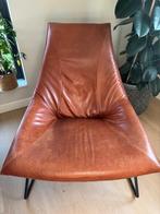 Cognac Jess Fauteuil - Goed Onderhouden, Huis en Inrichting, Fauteuils, Ophalen, Minder dan 75 cm, Leer, Zo goed als nieuw