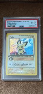 Pichu 12/111 Holo Neo Genesis 1st Edition PSA 6, Hobby en Vrije tijd, Verzamelkaartspellen | Pokémon, Ophalen of Verzenden, Gebruikt